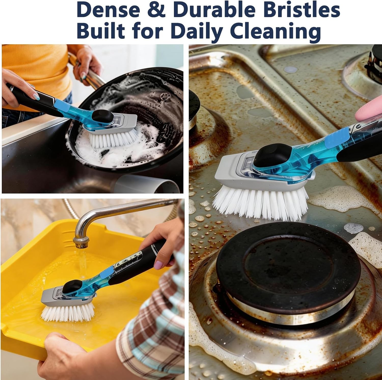 4 Pack Brush Refills OXO Dish Brush Brush Head Replacement OXO Dish Brush