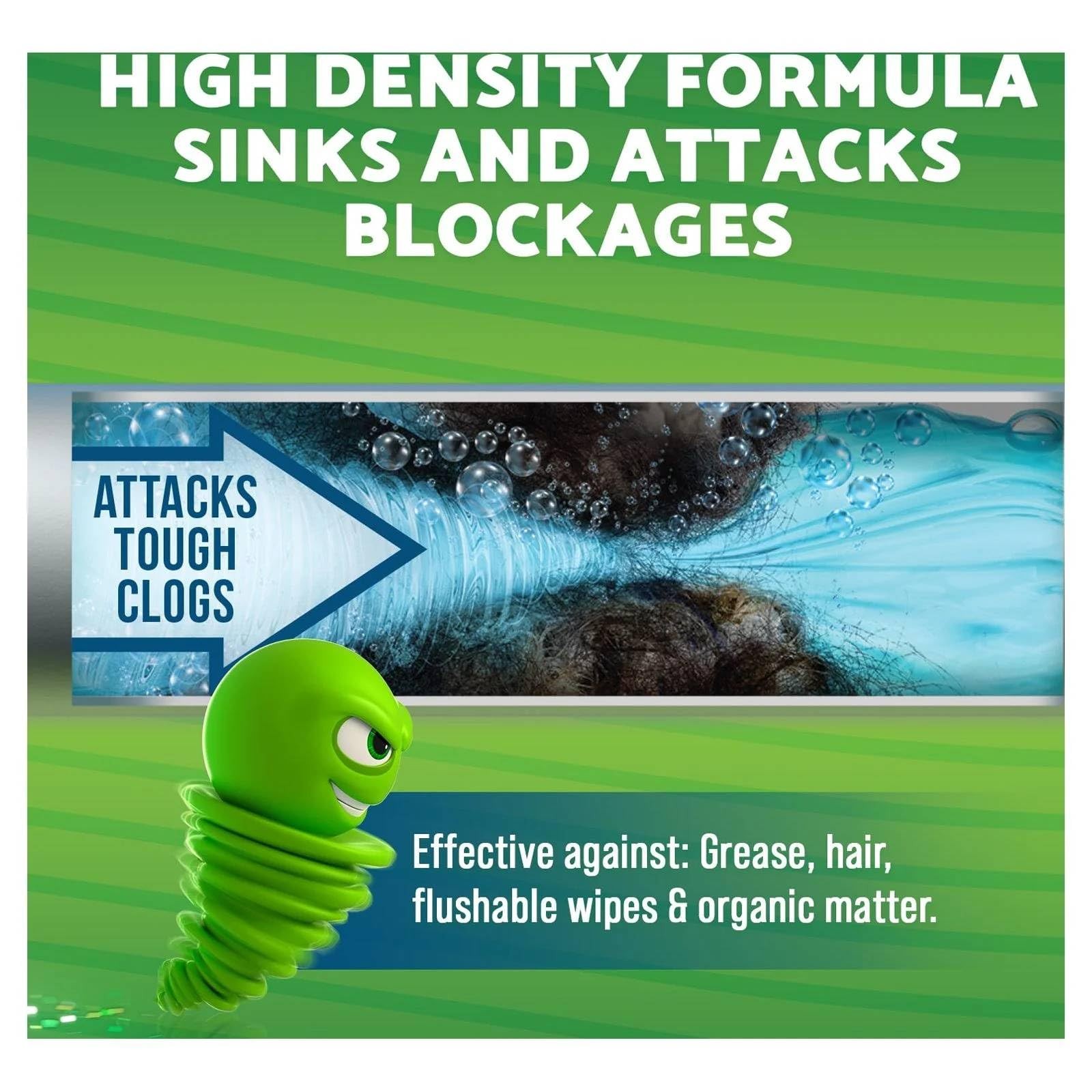 Green Gobbler Ultimate Main Drain Opener Drain cleaner Hair Clog Remover Works
