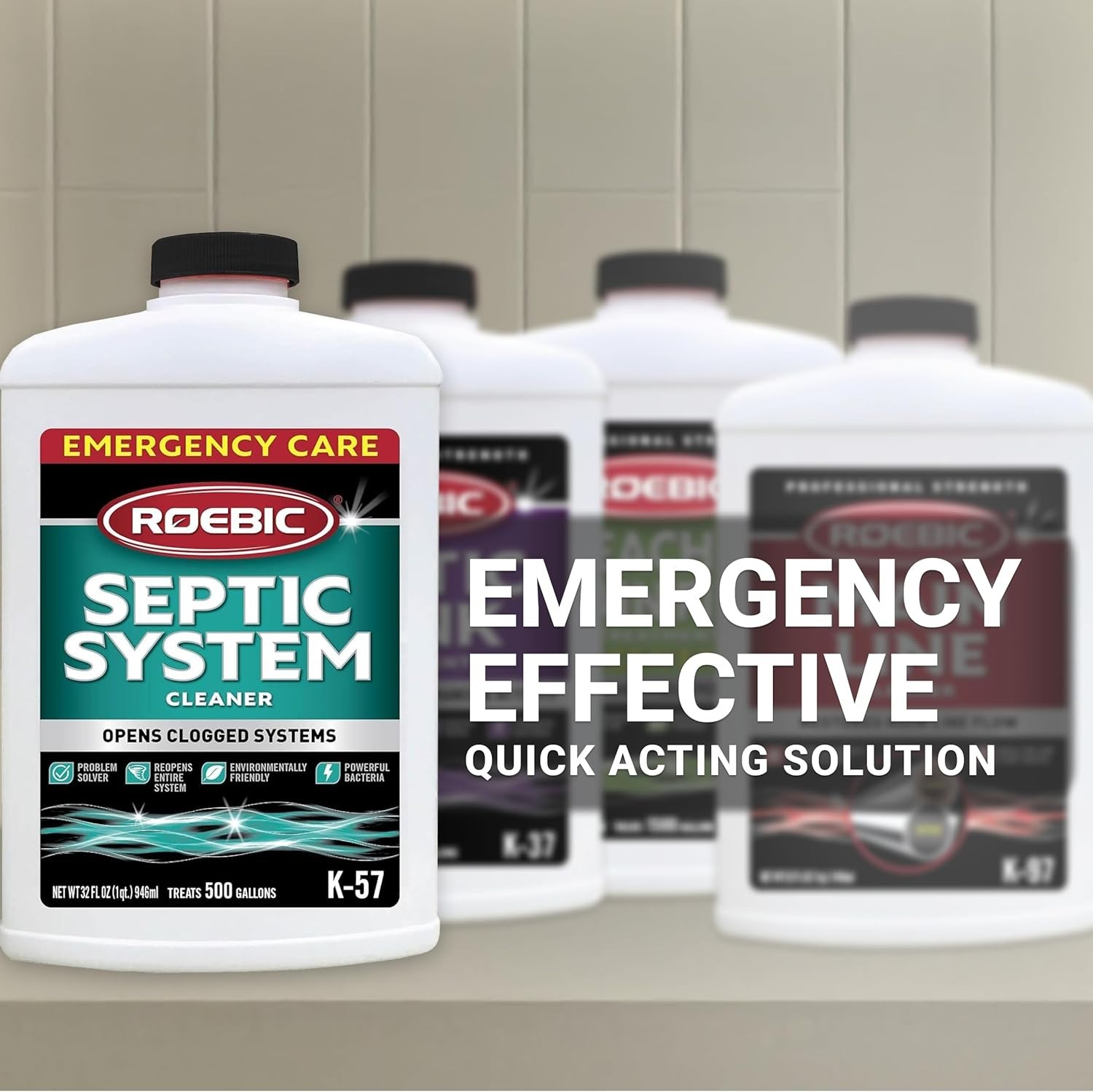 Ultimate 32oz Septic Cleaner – Destroys Clogs, Safe, Biodegradable & Effective