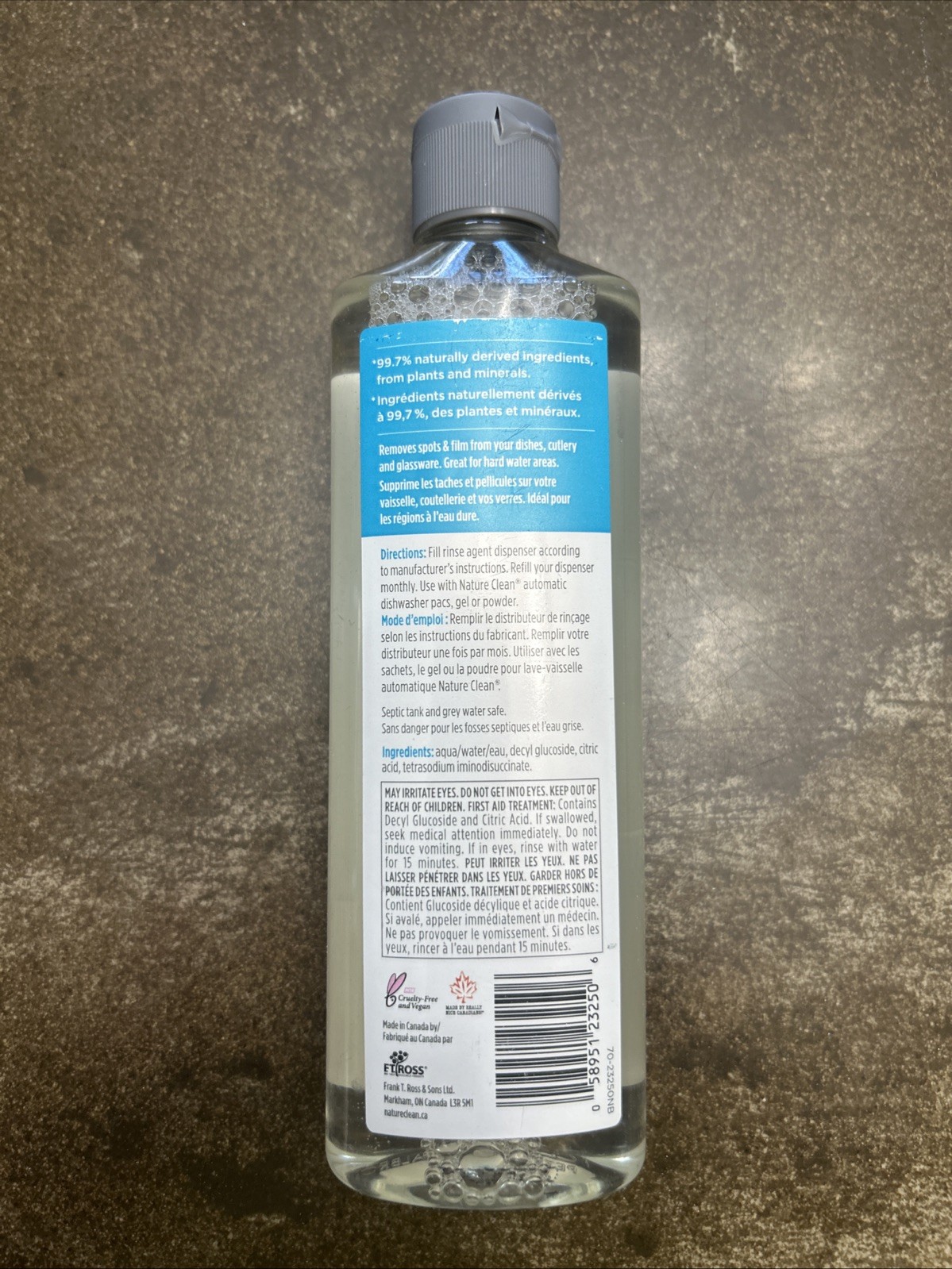 Nature Clean Automatic Dishwasher Rinse Agent Natural – 8 fl oz