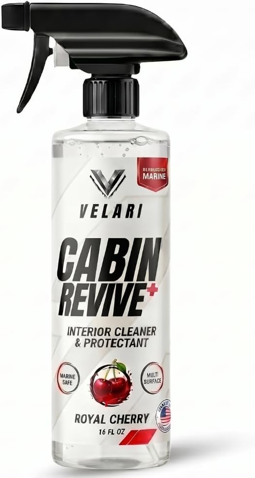 Cabin Revive+ Marine Vinyl Cleaner & Protectant – Boat Interior Cleaner for S…
