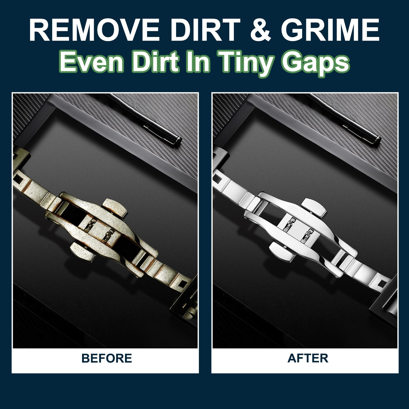 Cleaning Kit, for Deluxe Watches, Safe on All Metals & Crystals, Remove Dirt …