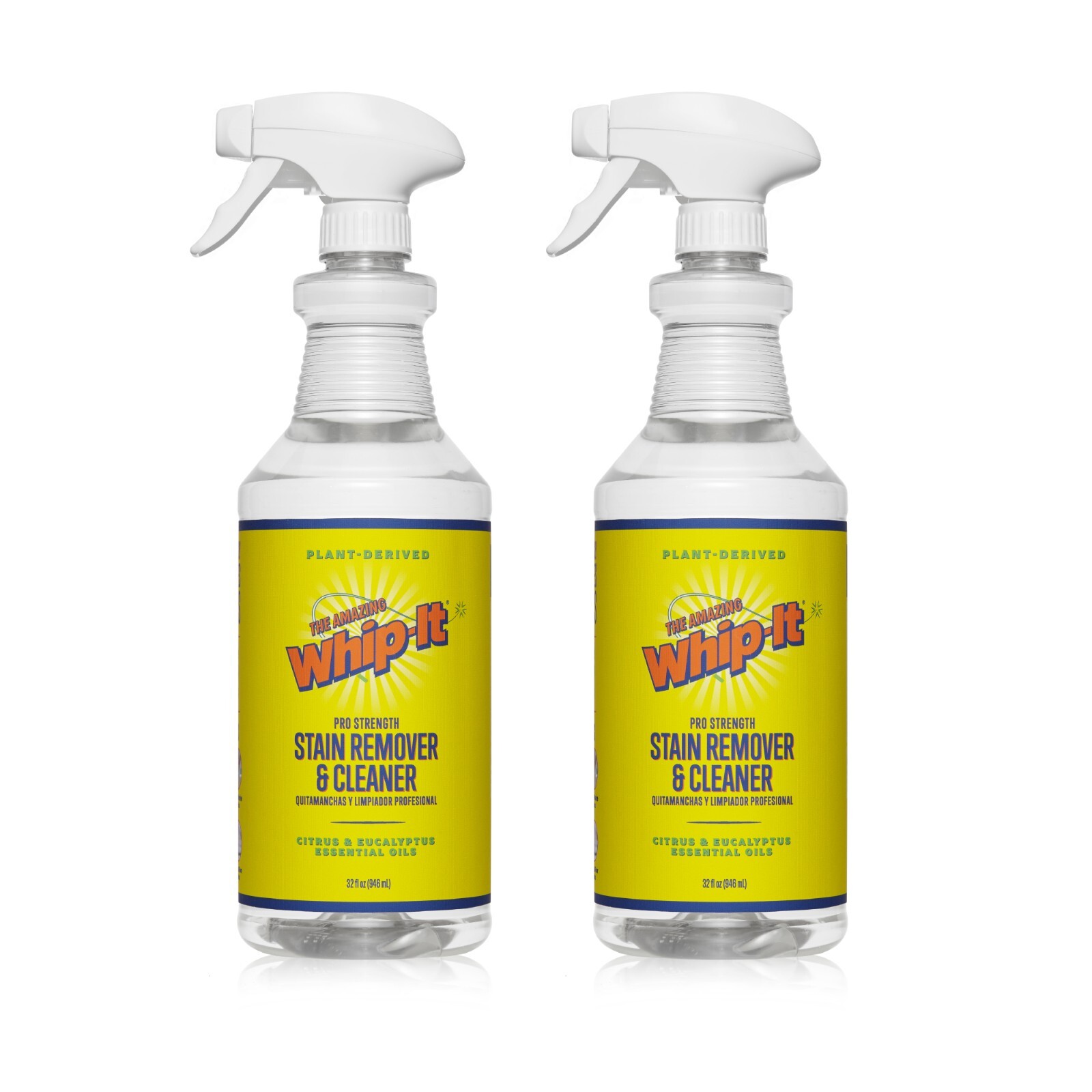 Whip-It Professional Strength Multi-Purpose Stain Remover 32 OZ (2-Pack) OEM!!!