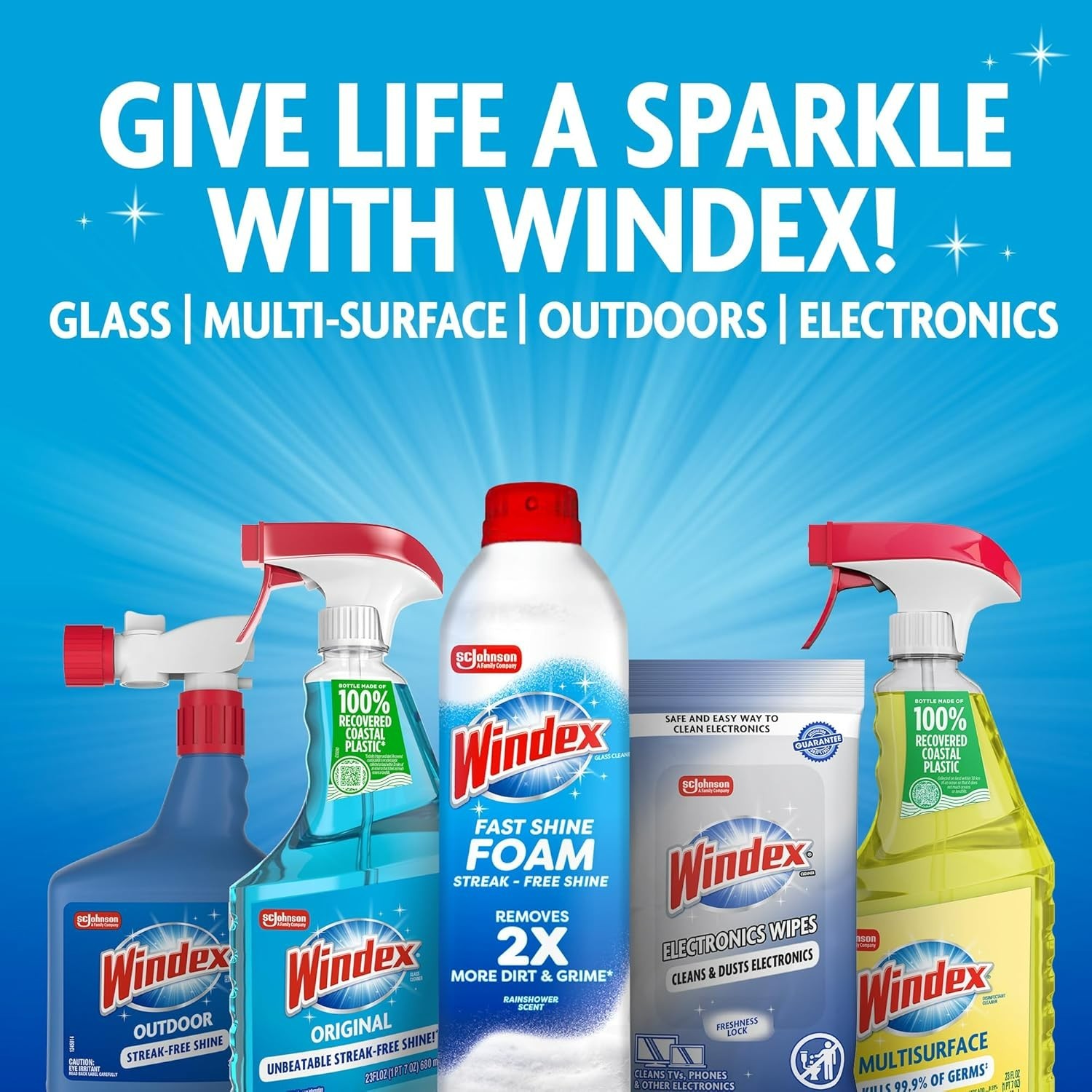Windex Outdoor Window and Glass Cleaner for Hose Ammonia Free, Concentrated F…