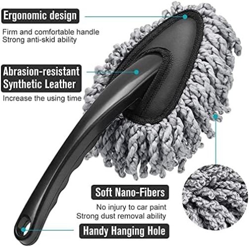 Lightweight Machine Washable Car Duster – Lasting Quality in Eco-Friendly Gray