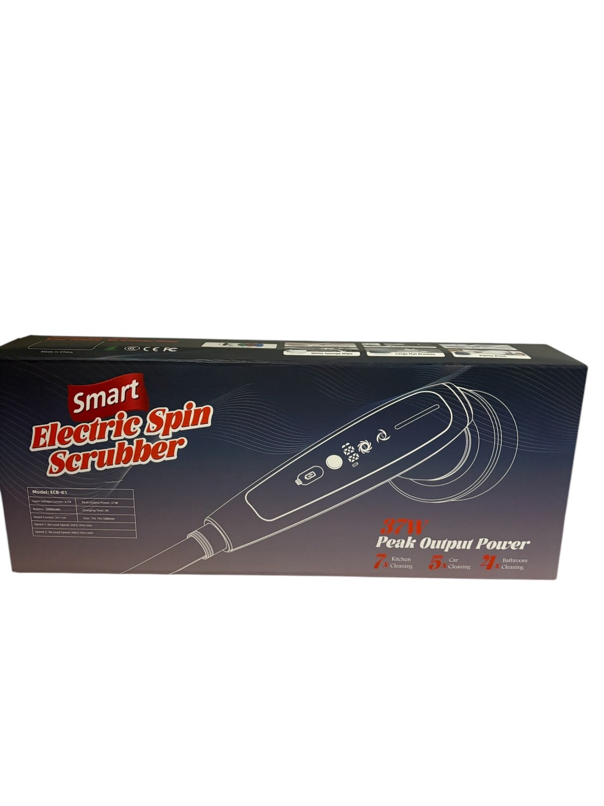 Smart Electric Spin Scrubber 5 Cleaning Brushes