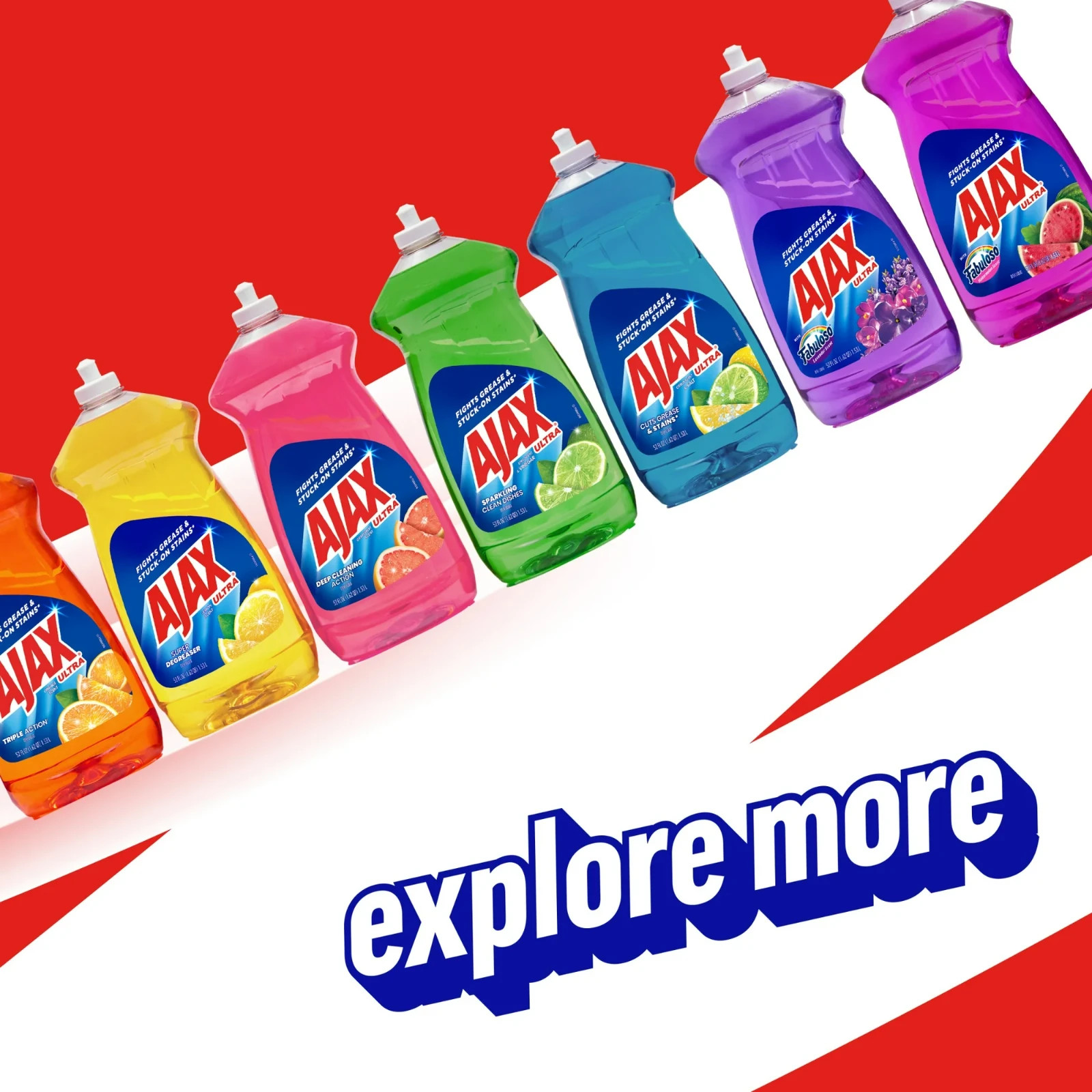 Ajax Multi-Purpose Cleaner Powder Cleanser with Bleach 21 oz Single Bottle