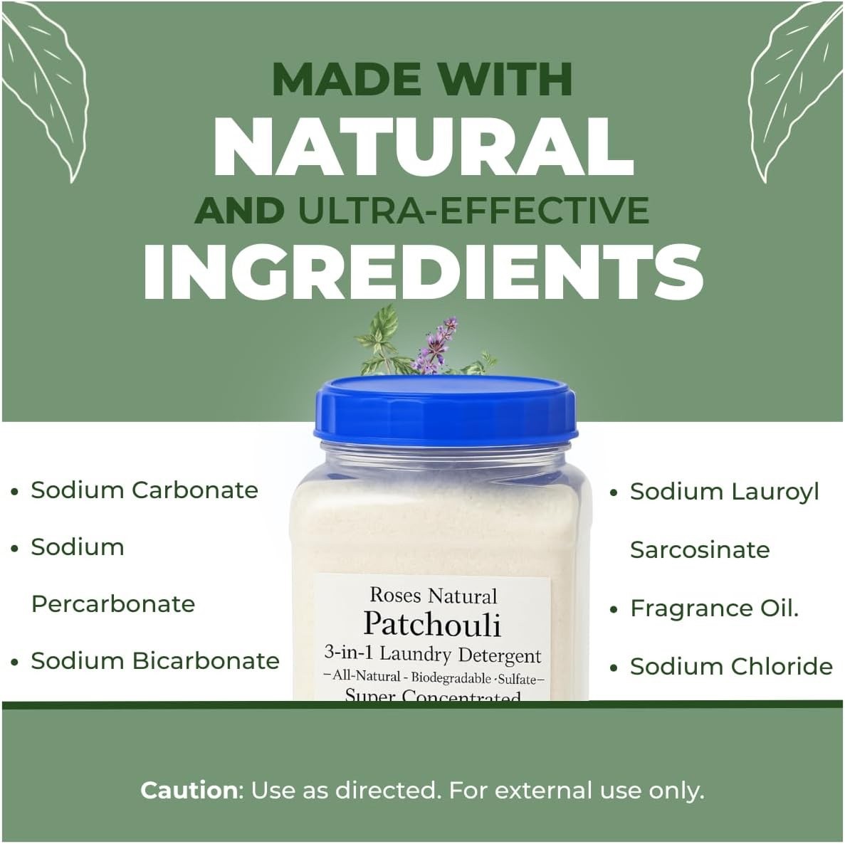 Patchouli 3-in-1 Natural Laundry Powder