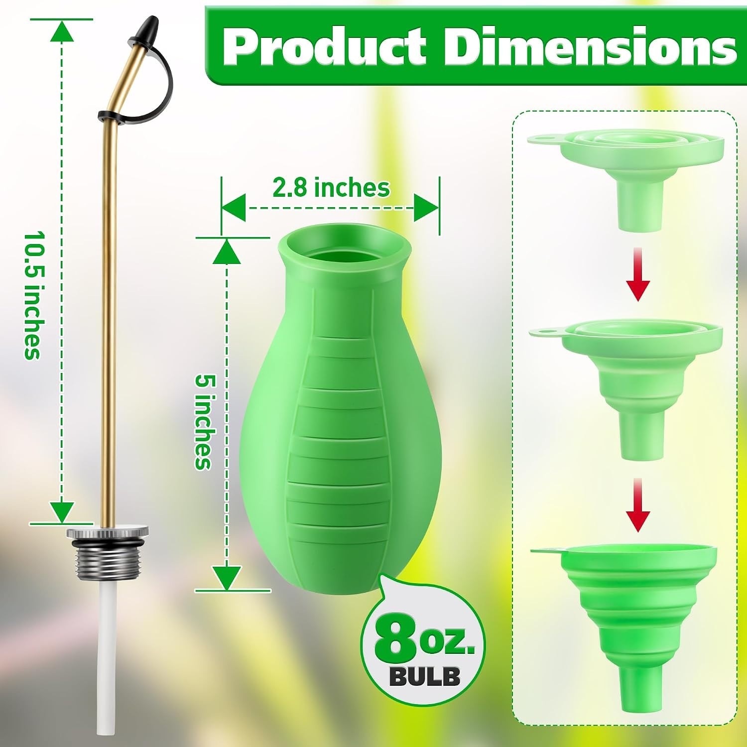 Effortless Powder Application – 8oz Duster with Extendable Handle for Gardening