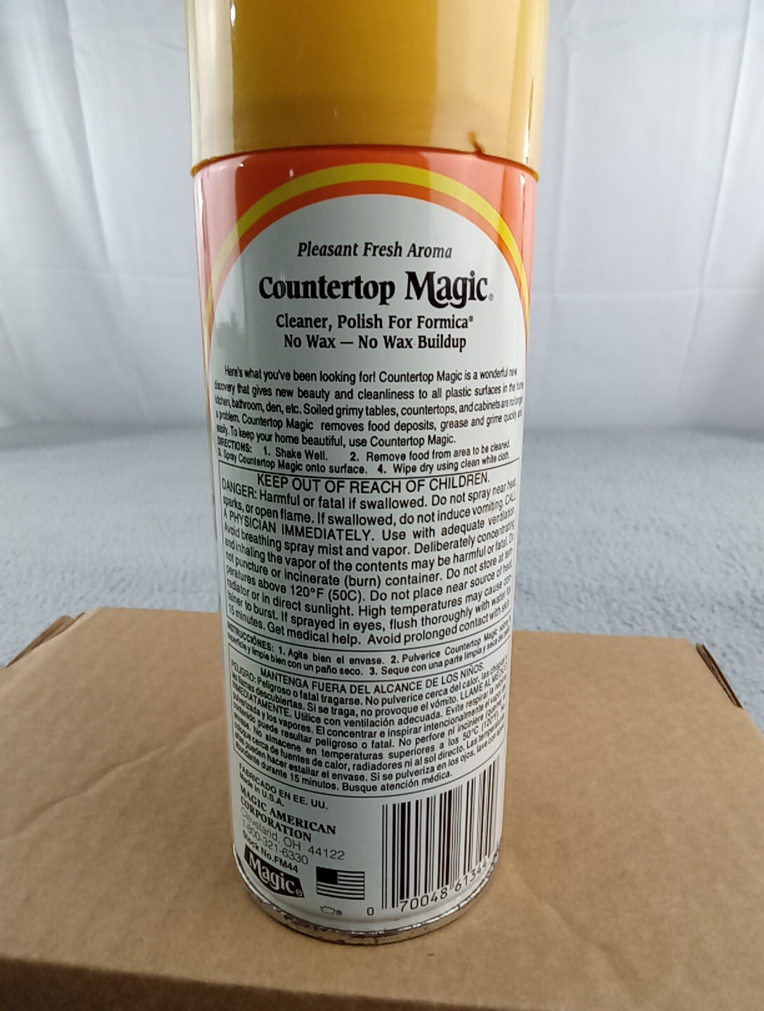 Vintage Countertop Magic 13 Oz Original Spray Formica Laminate FADED