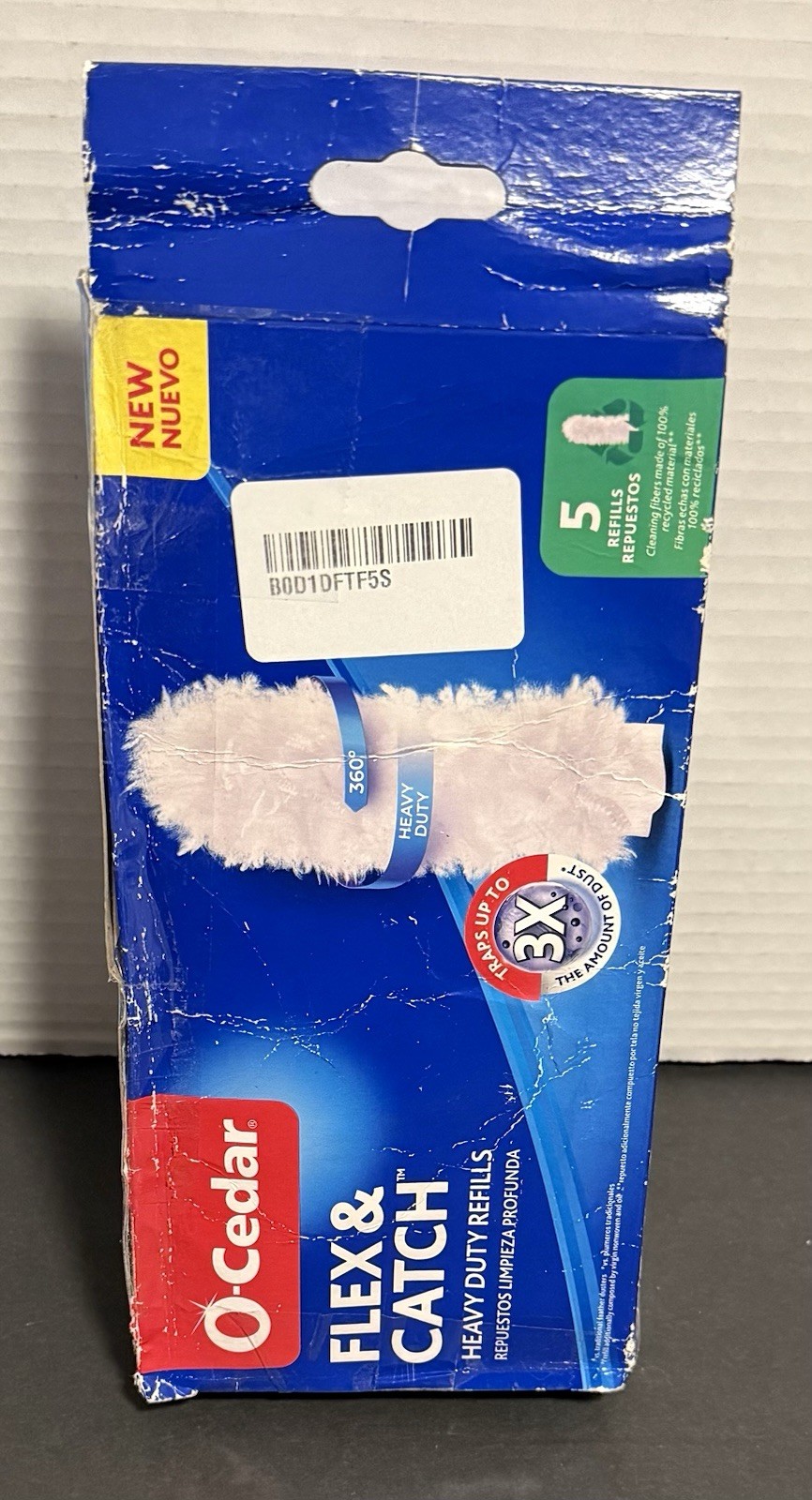 O Cedar Flex & Catch Heavy Duty Dusting Refills (5 count) Traps 3X of Dust