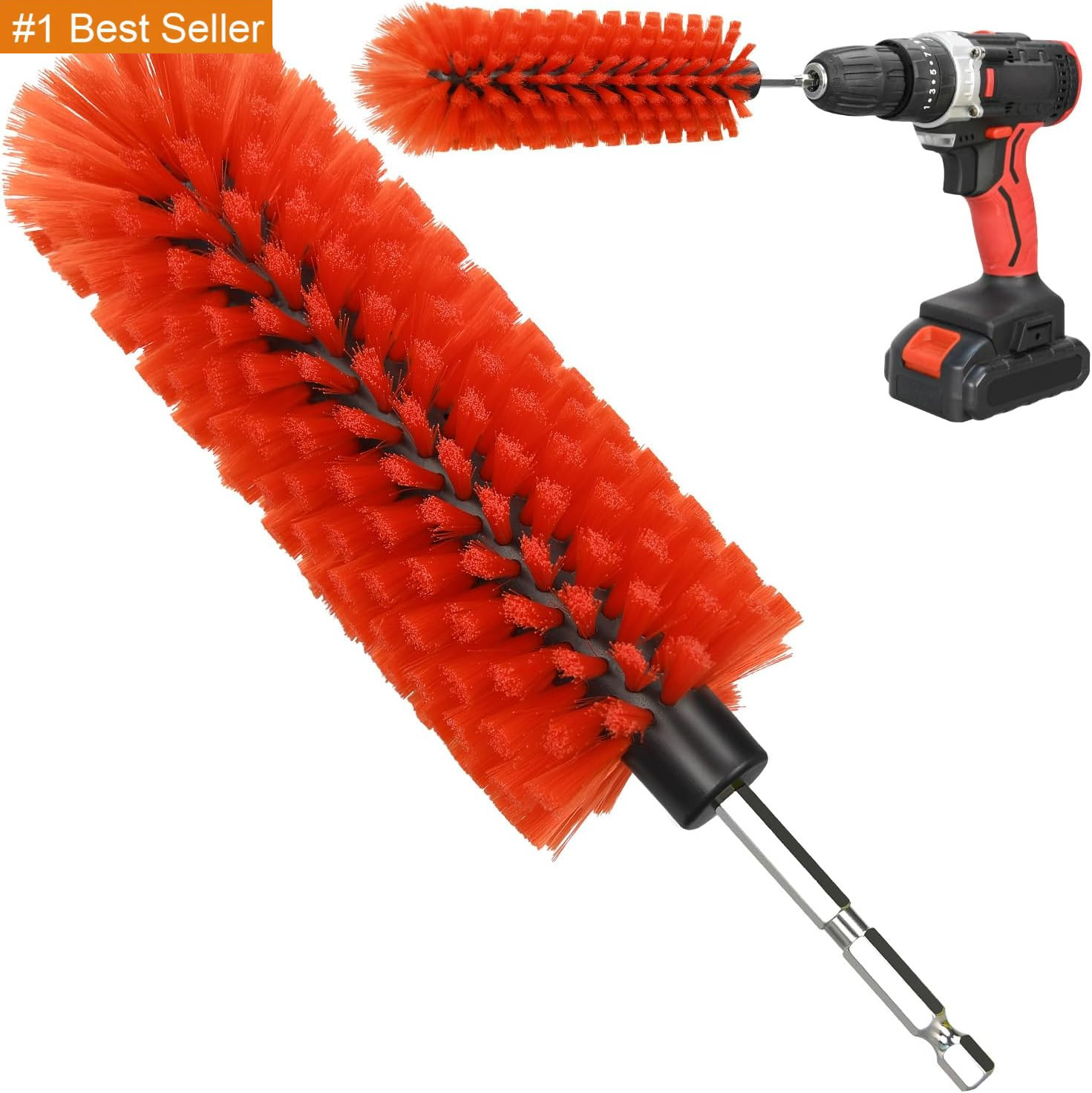 Drill Brush for Car Wheel and Bottle, Highly Dense and Durable Car Cleaning Brus
