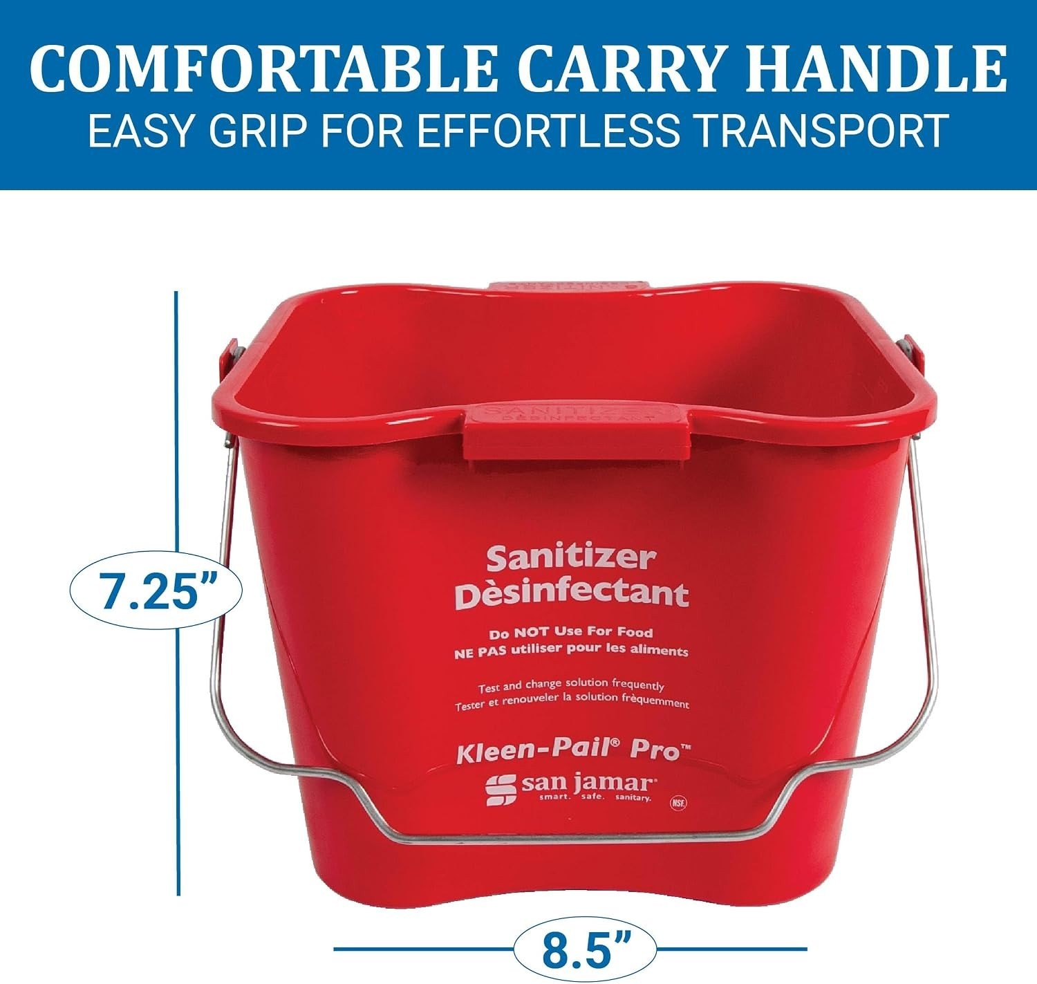 Kleen-Pail Pro 6 Qt Heavy-Duty Cleaning Bucket – HACCP Compliant & Color-Coded