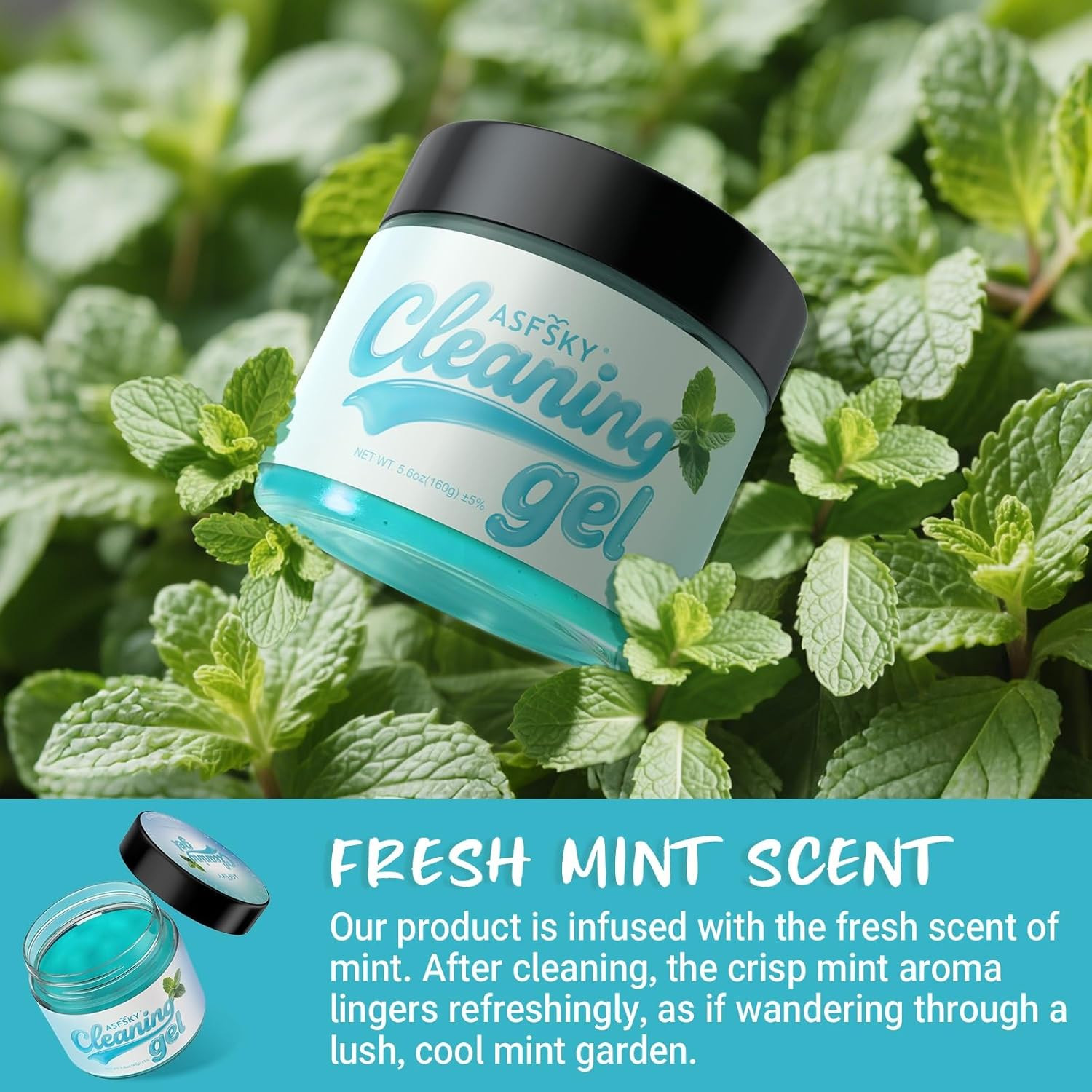 Car Cleaning Gel (Blue,Mint) Cleaning Putty Universal Dust Cleaning Car Interior