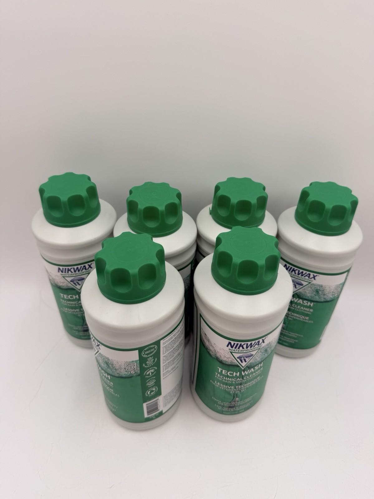 34oz Nikwax Tech Wash Technical Cleaner for Rain & Snow Clothing Lot Of 6