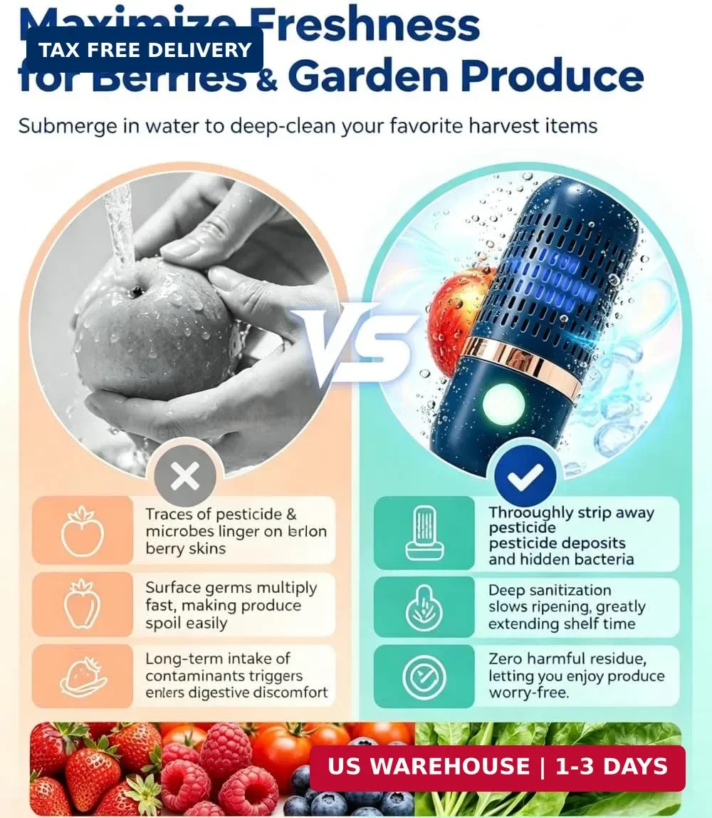 2026 New Produce Cleaner & Vegetable Cleaner with Oh-Ion Technology | Wireless R