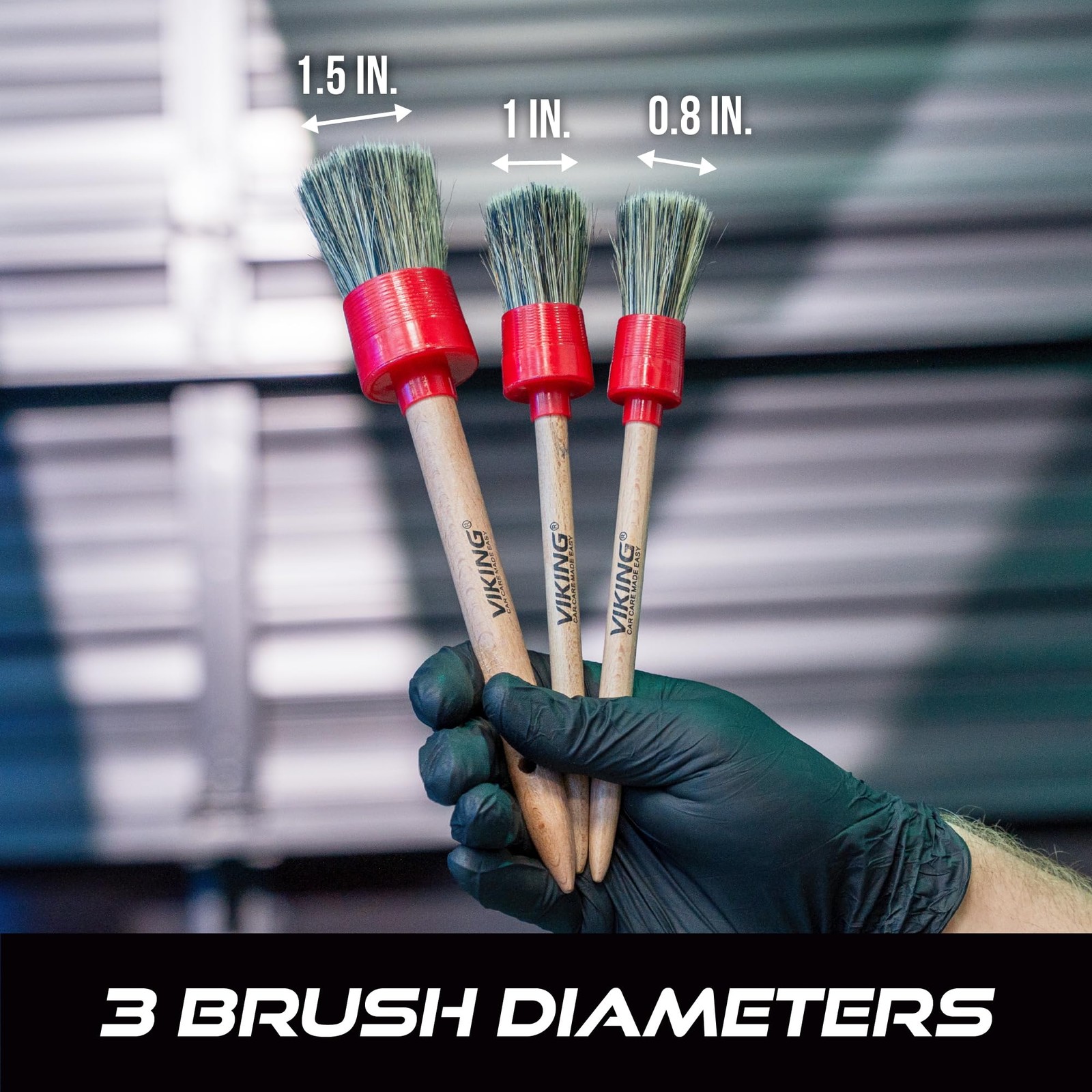 VIKING Car Detailing Brush Set for Car Cleaning Kit, Super-Soft Bristles for …