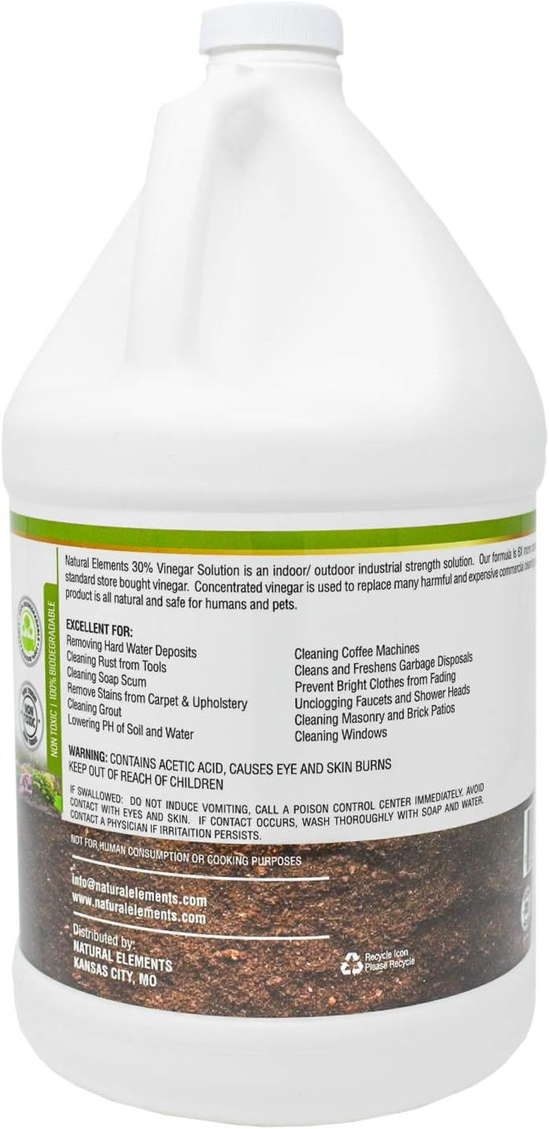 30% Vinegar | (4) 1 Gallon Pack | Home and Garden Vinegar