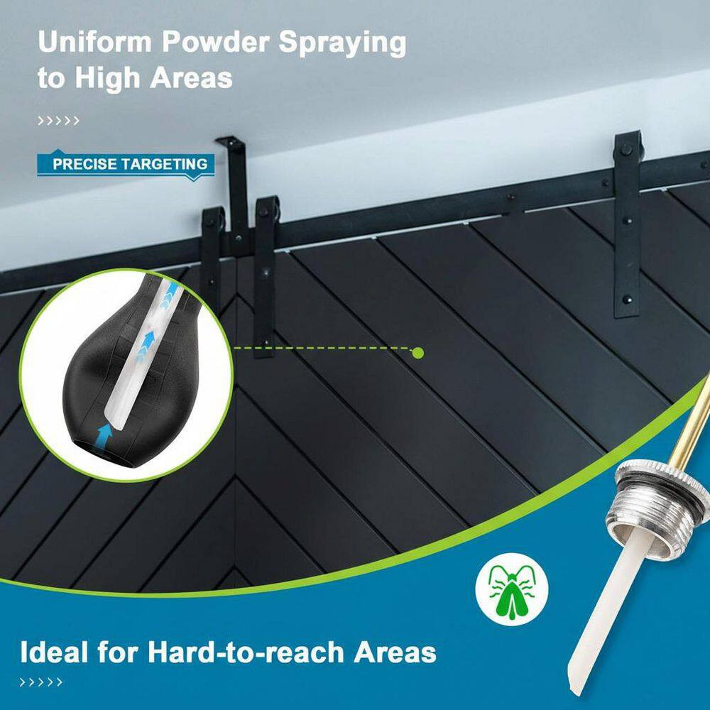 13.1Oz Indoor Diatomaceous Earth Dust Applicator Fogger with Extended Copper Tub