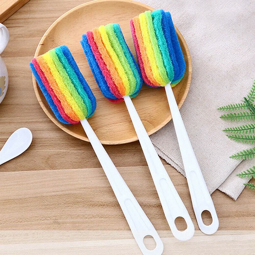 3PCS Scratch-free Soft Sponge Cleaning Brush For Wineglass Coffee Tea Glass Cup