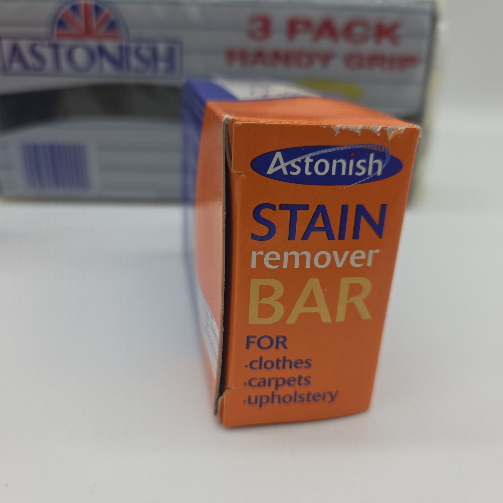 NEW Astonish Stain Remover Bar Stick And Sponges Upholstery Clothes Cleaning