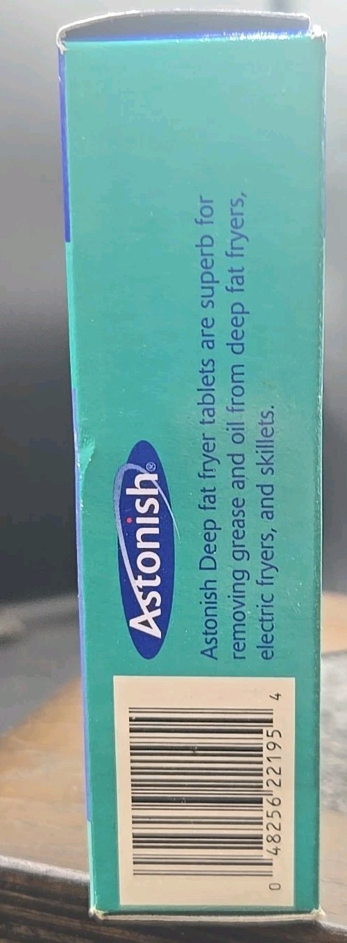 Astonish Cleaner Tablets Twin Packs Deep Fat Fryer & Pan Vintage Lot Of 2