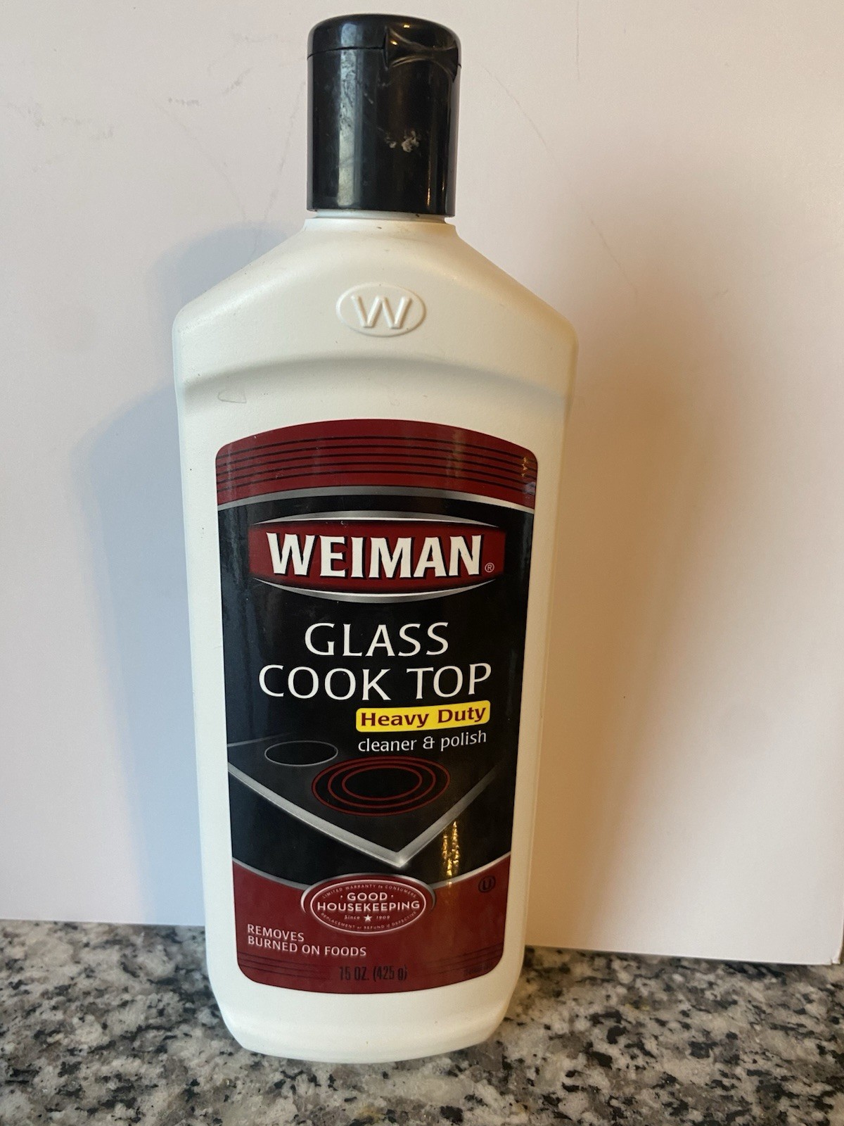 Weiman Ceramic/Glass Cooktop Cleaner & Polish Heavy Duty For Stove Top 15 oz New