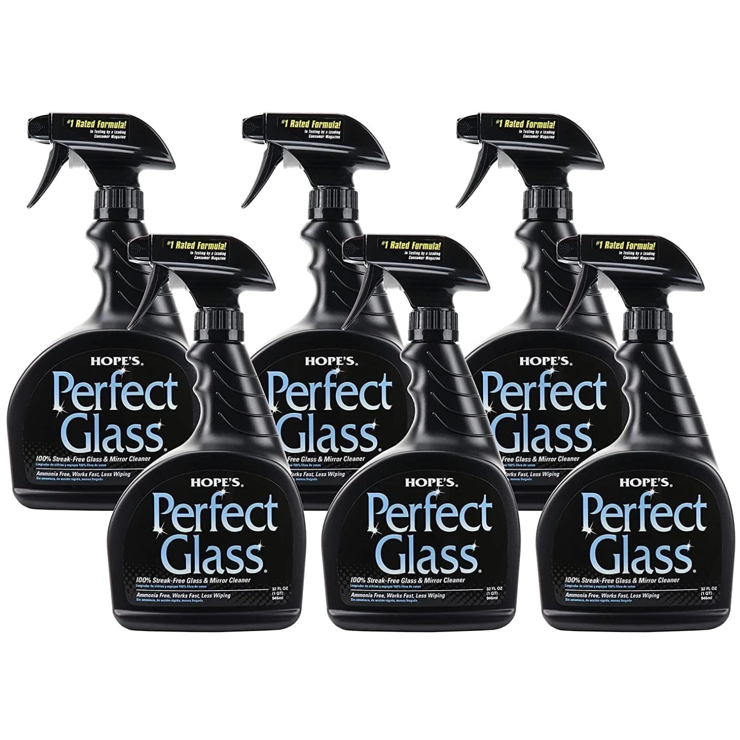 Perfect Glass Cleaner for Window, Mirror, Shower – 32 Fl Oz