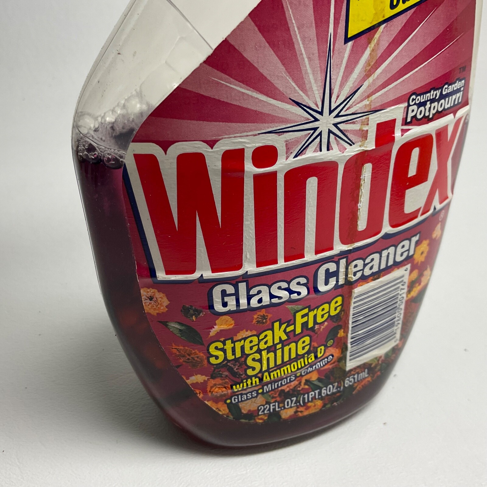 1996 Windex Glass Cleaner Country Garden Potpourri spray bottle display prop pur