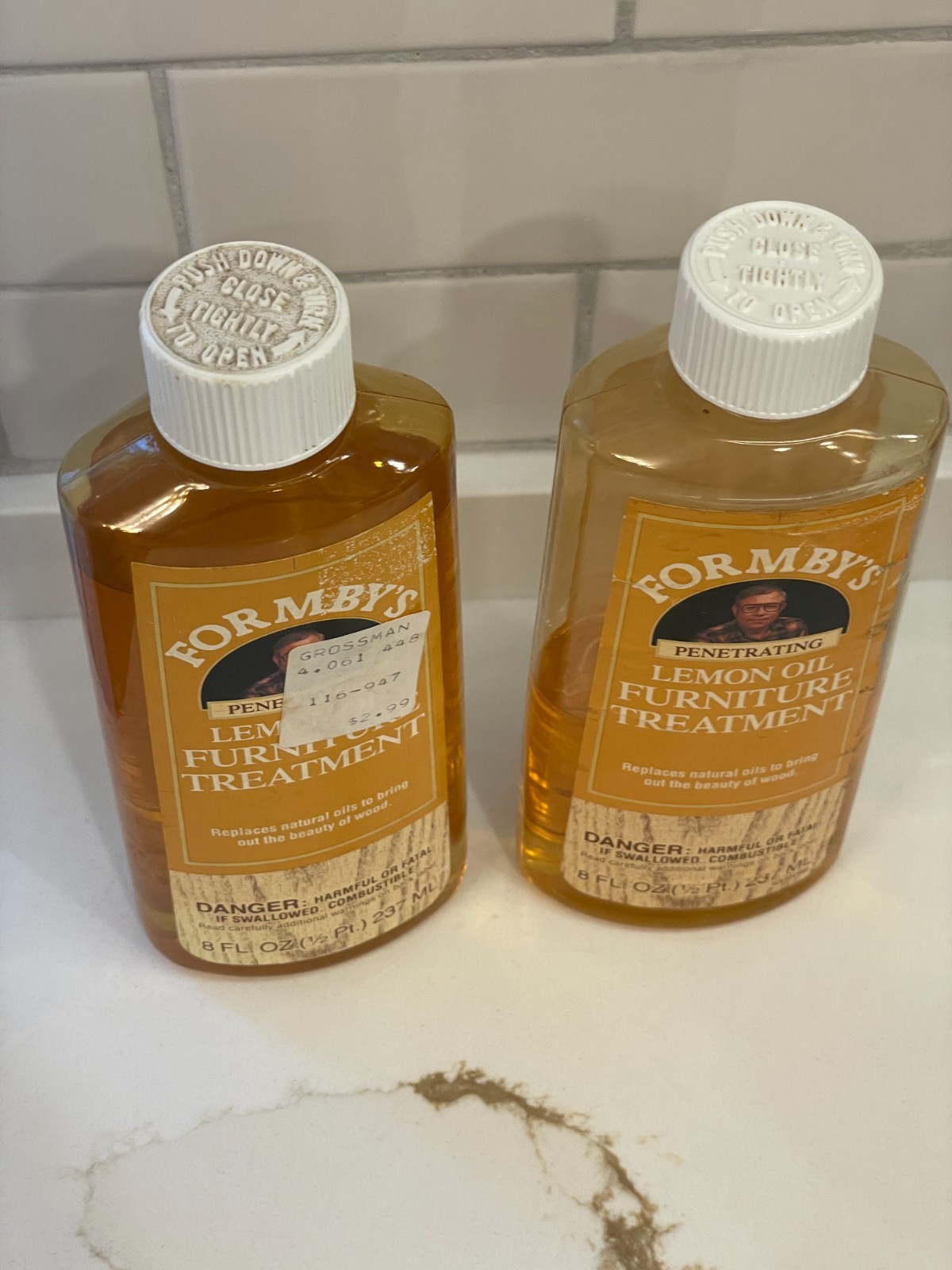 Lot 2 Formby’s Lemon Oil Treatment Wood Furniture Clean 16 fl oz 80% + 40% Full