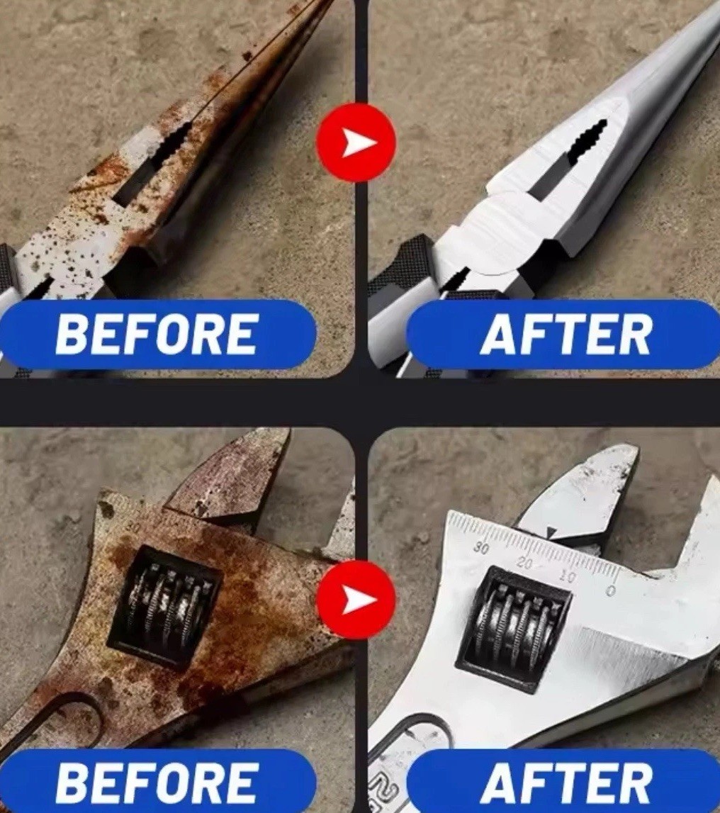 Rust Remover Spray 100ml Metal Cleaner Iron Rust Stain Removal Solution
