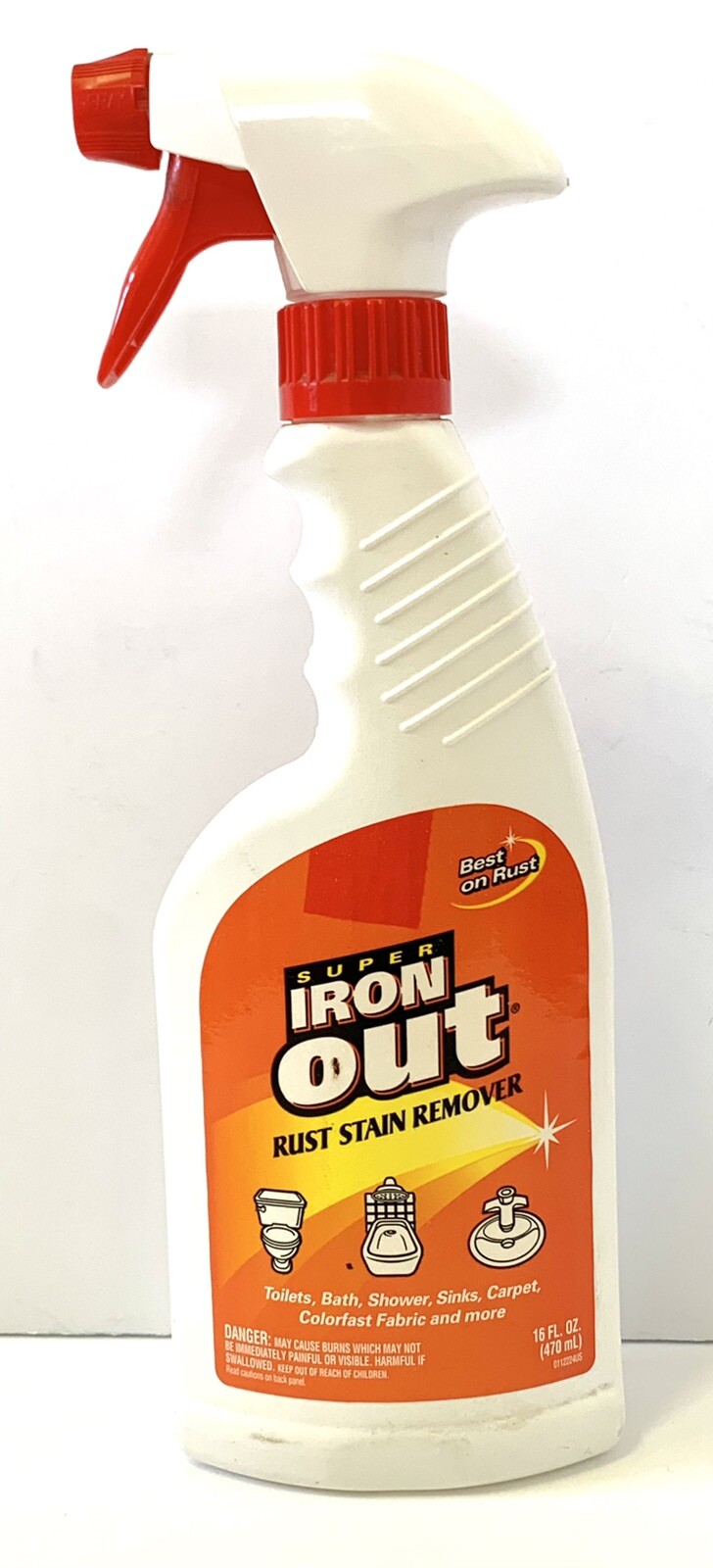 SUPER IRON OUT Multi Surface Rust Stain Remover 16oz Cleaner, NOS, Old Formula