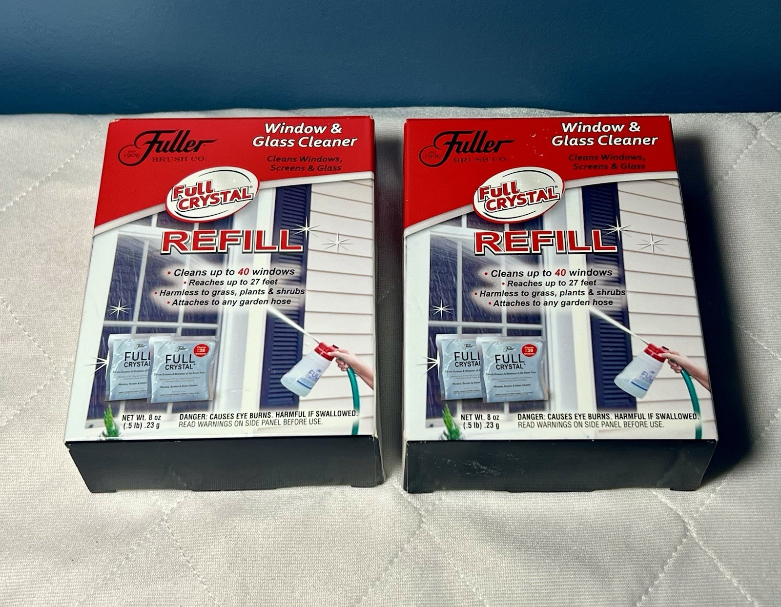 Fuller “Full Crystal” Window Glass Cleaner Refill 2 Boxes 2 Packs Per Box NEW