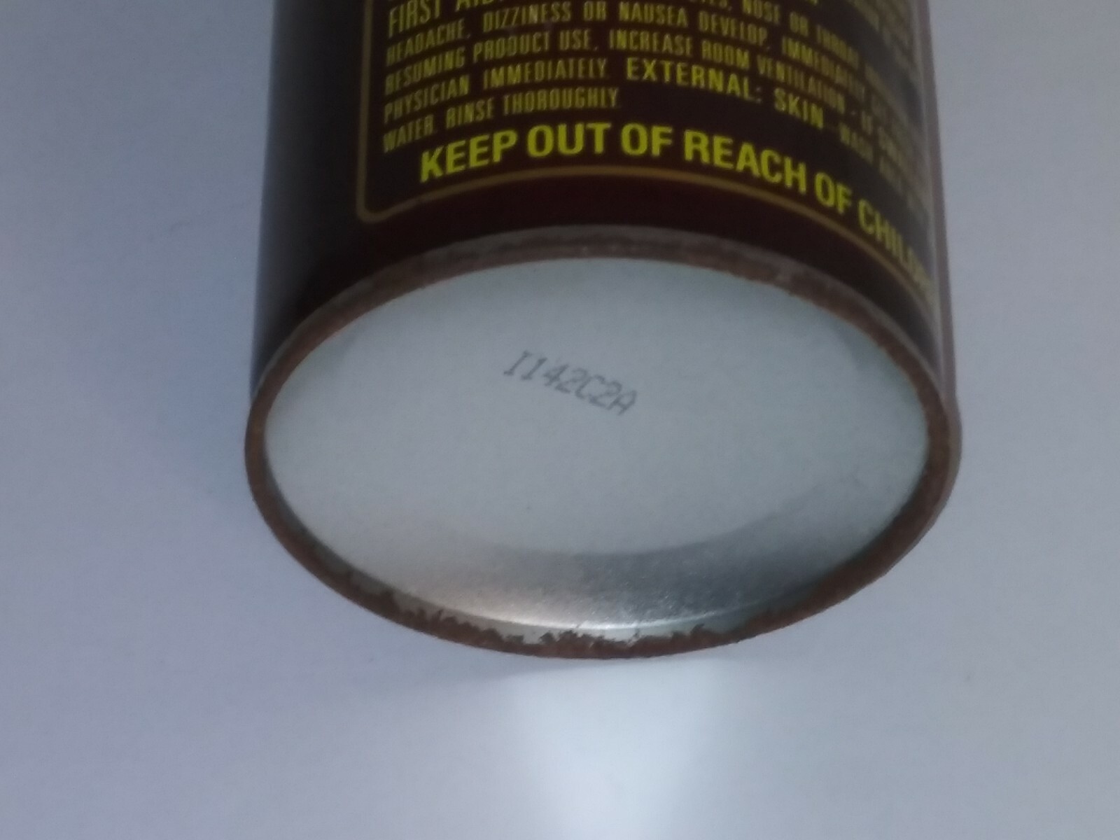 Vtg Bruce One Step Acrylic Formula Can DISPLAY MOVIE PROP Half Full 12.7oz