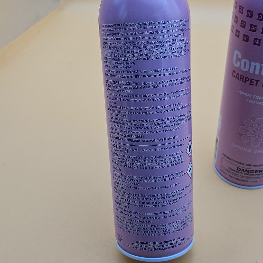 Spartan Contempo Carpet Refresher Spring Shower 2 Bottles 1 Lb Each
