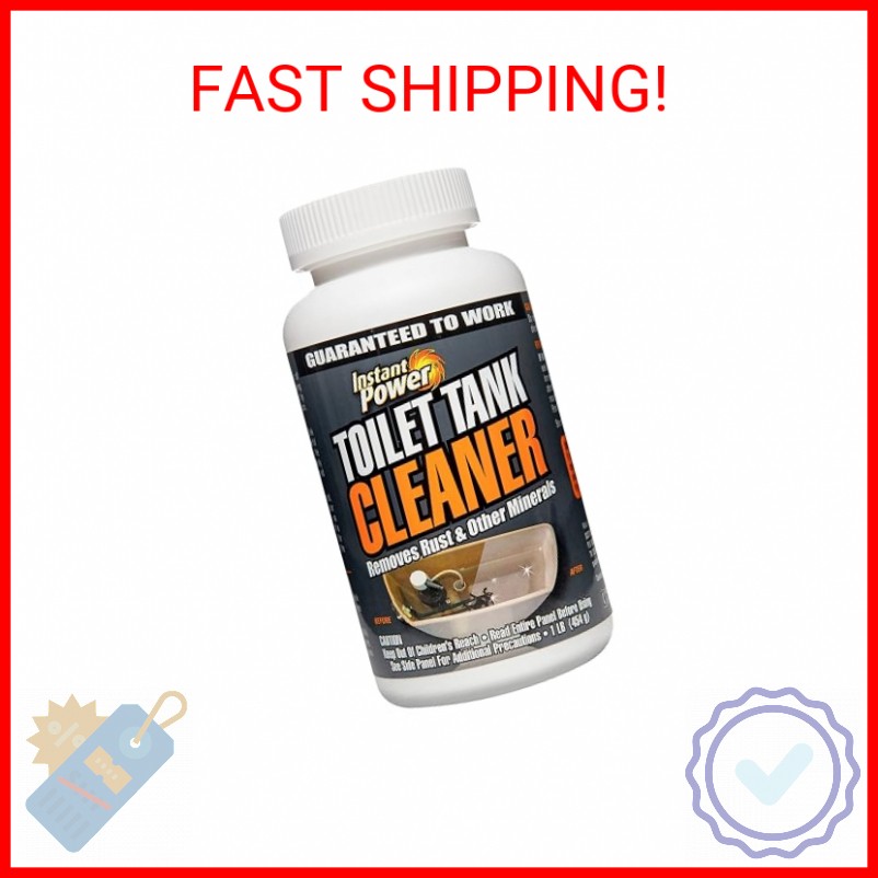 Instant Power Toilet Tank Cleaner – Bathroom Toilet Cleaning Powder, Removes Rus