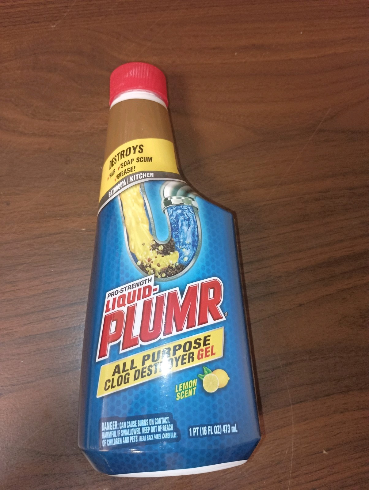 Liquid-Plumr Pro-Strength Clog Destroyer Gel with 16 Fl Oz (Pack of 6)