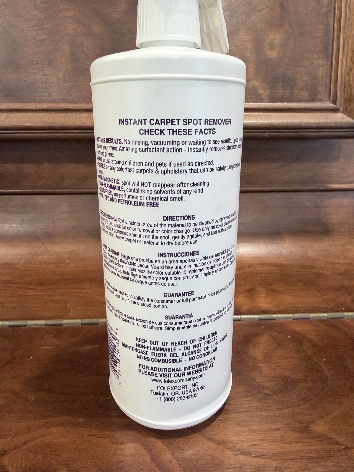 NEW *Folex* Instant Carpet Spot Remover, 32Oz