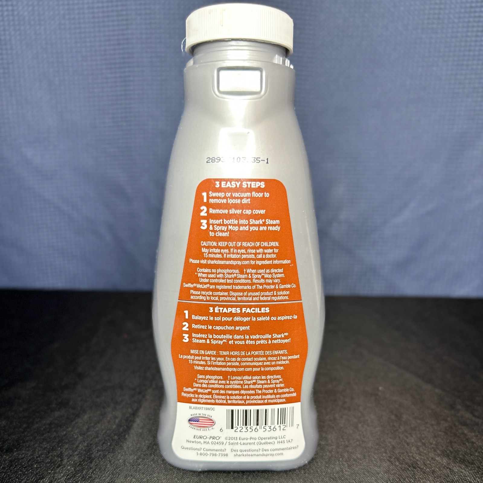 Shark Steam Energized Cleaner for Wood, Over Half Full Non-toxic, Biodegradable
