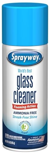 Streakless Glass Cleaner 15 Ounce Ammonia Free Foaming Action Fresh Scent