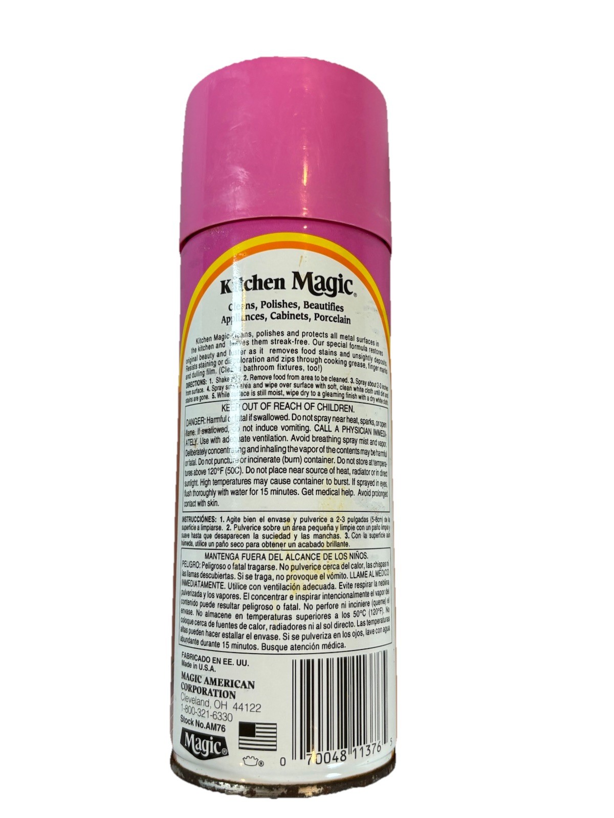 Vintage Kitchen Magic Spray Cleaner And Polish 13.oz 2/3 Full Working