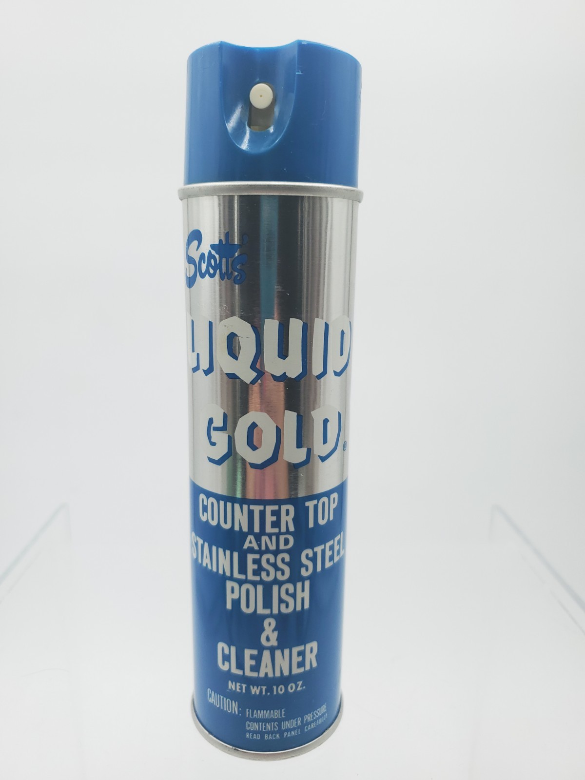 Vintage Rare Scott’s Liquid Gold Counter Top Stainless Steel Polish Cleaner 10oz