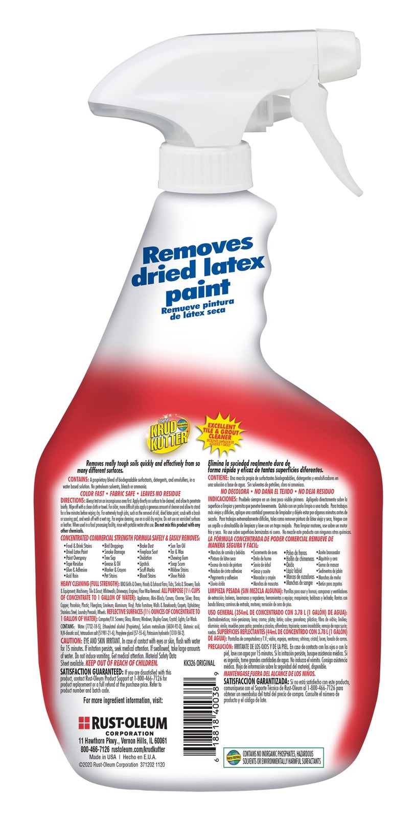 KK326-6PK Original Concentrated Cleaner/Degreaser Stain Remover Spray, 32 oz,…