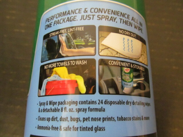 Turtle Wax Spray & Wipe Detailing Wipes/Spray: Glass or Leather Cleaner