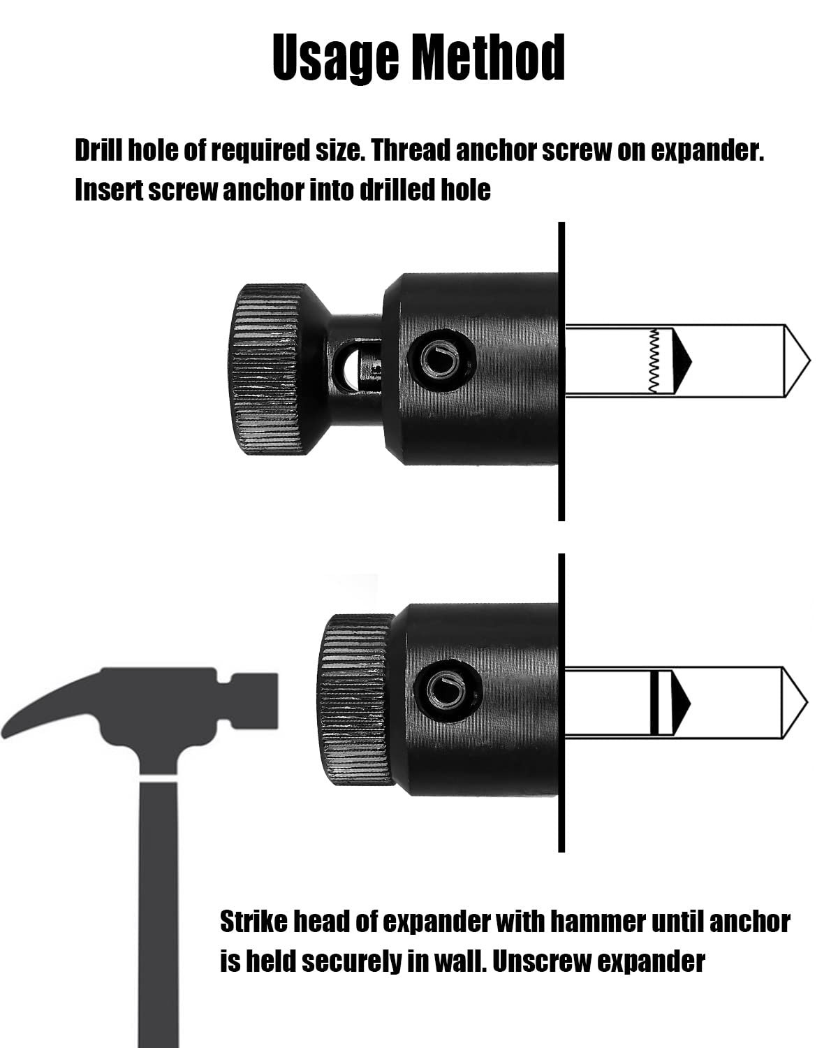 868 Screw Anchor Expander Fit for Greenlee Anchor 84299 Power Drill Part Caulkin
