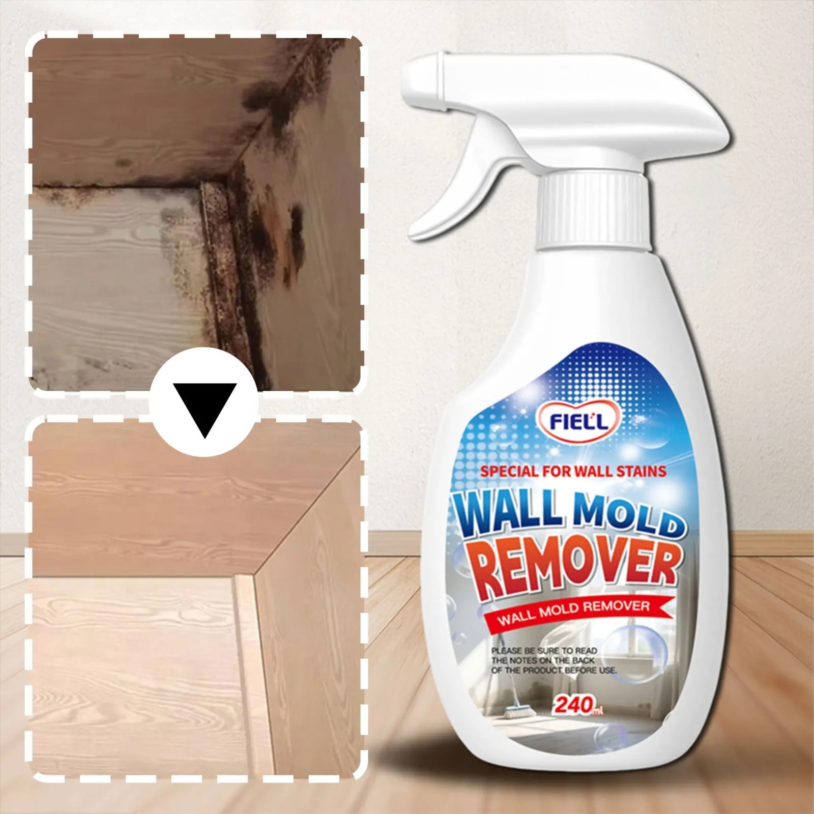 240ML Anti-Mold Spray Mould Remover for Bathroom Kitchen Walls