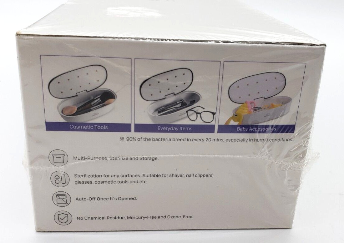 59S UVC LED Sterilizing Box Jewelry Glasses Phone Sanitize Disinfection New Seal