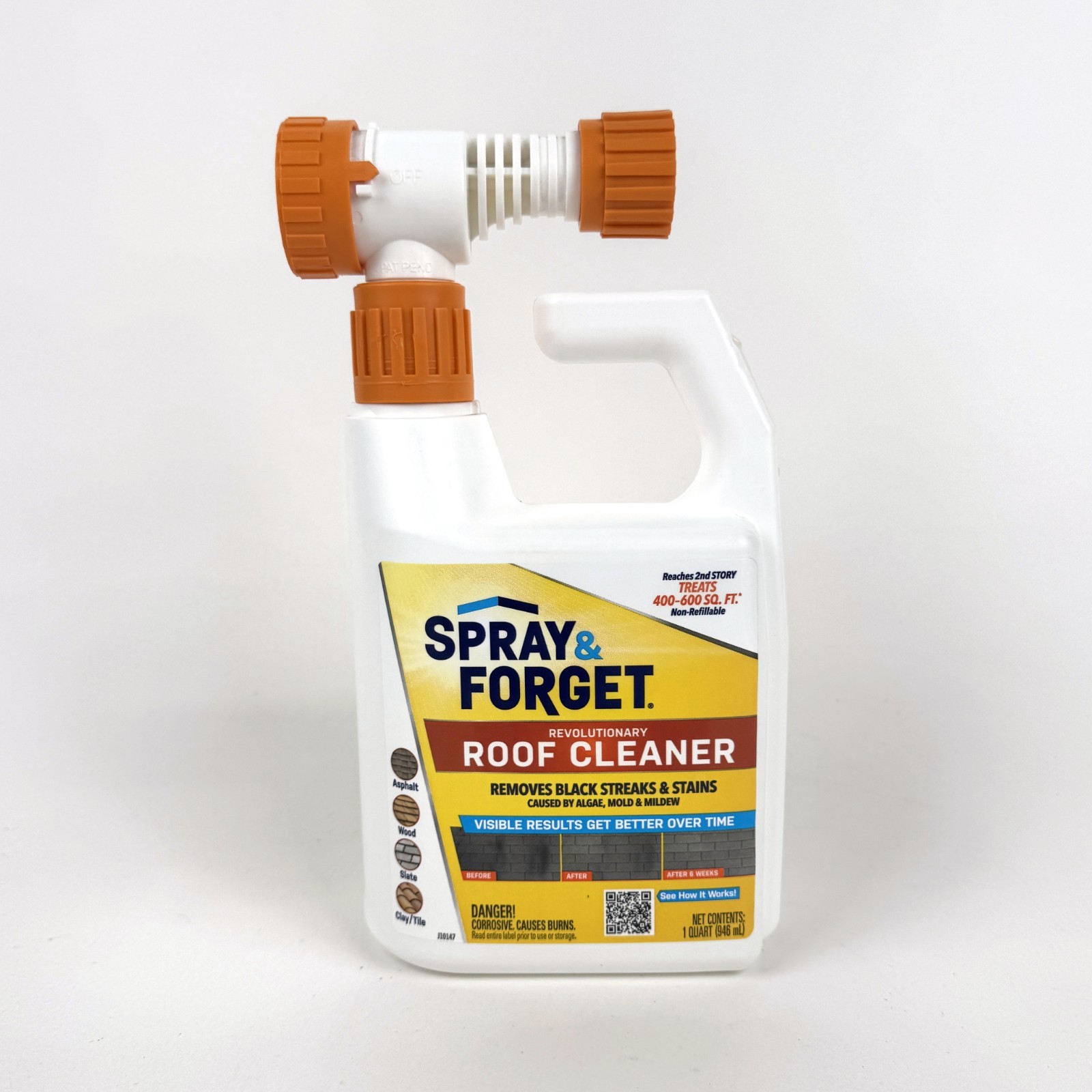 Spray & Forget Revolutionary Roof Cleaner 32oz / 1 Qt Hose-End Bottle
