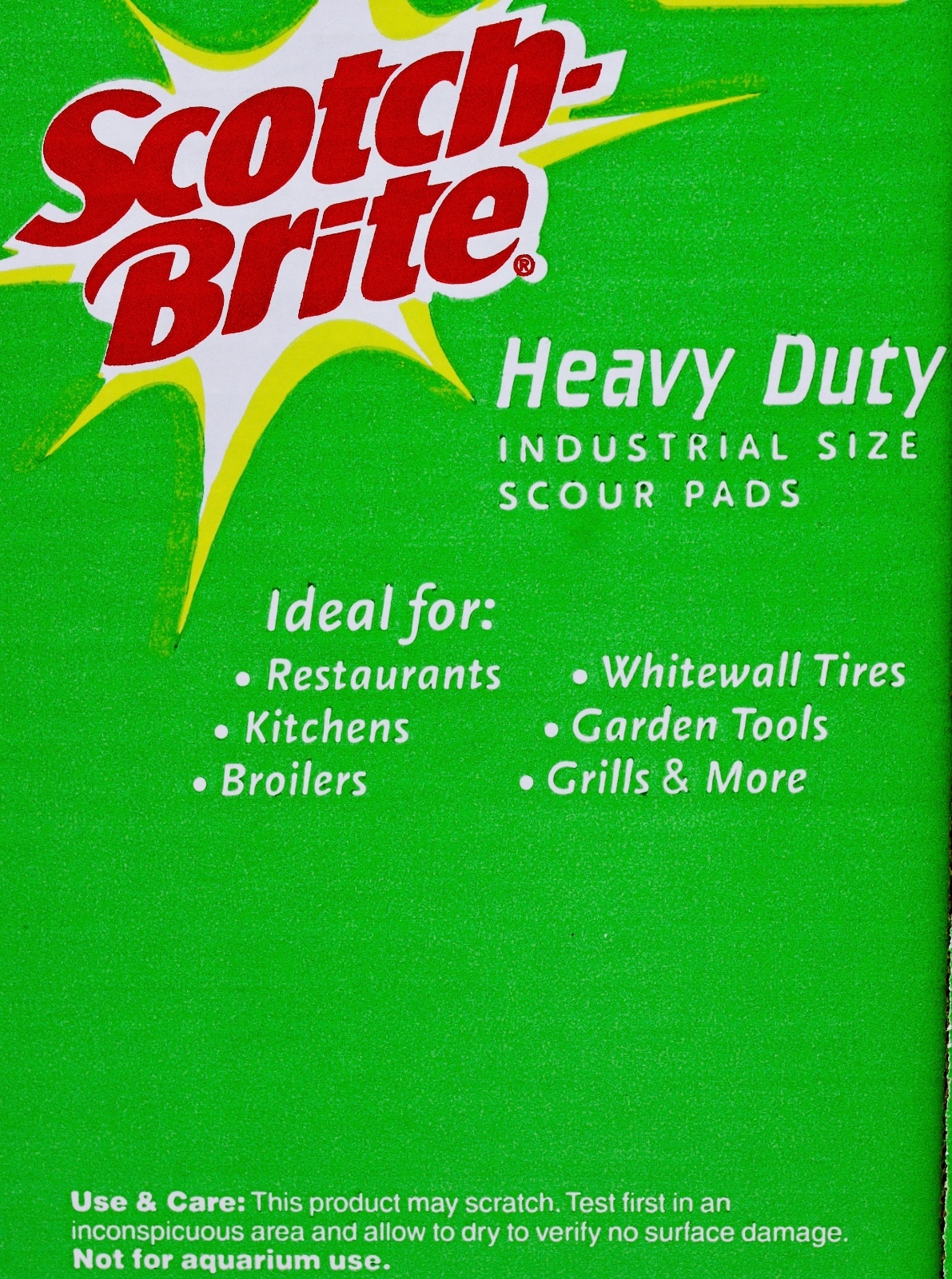 Scotch-Brite Heavy Duty Industrial Size Scour Pads, Wholesale Lots