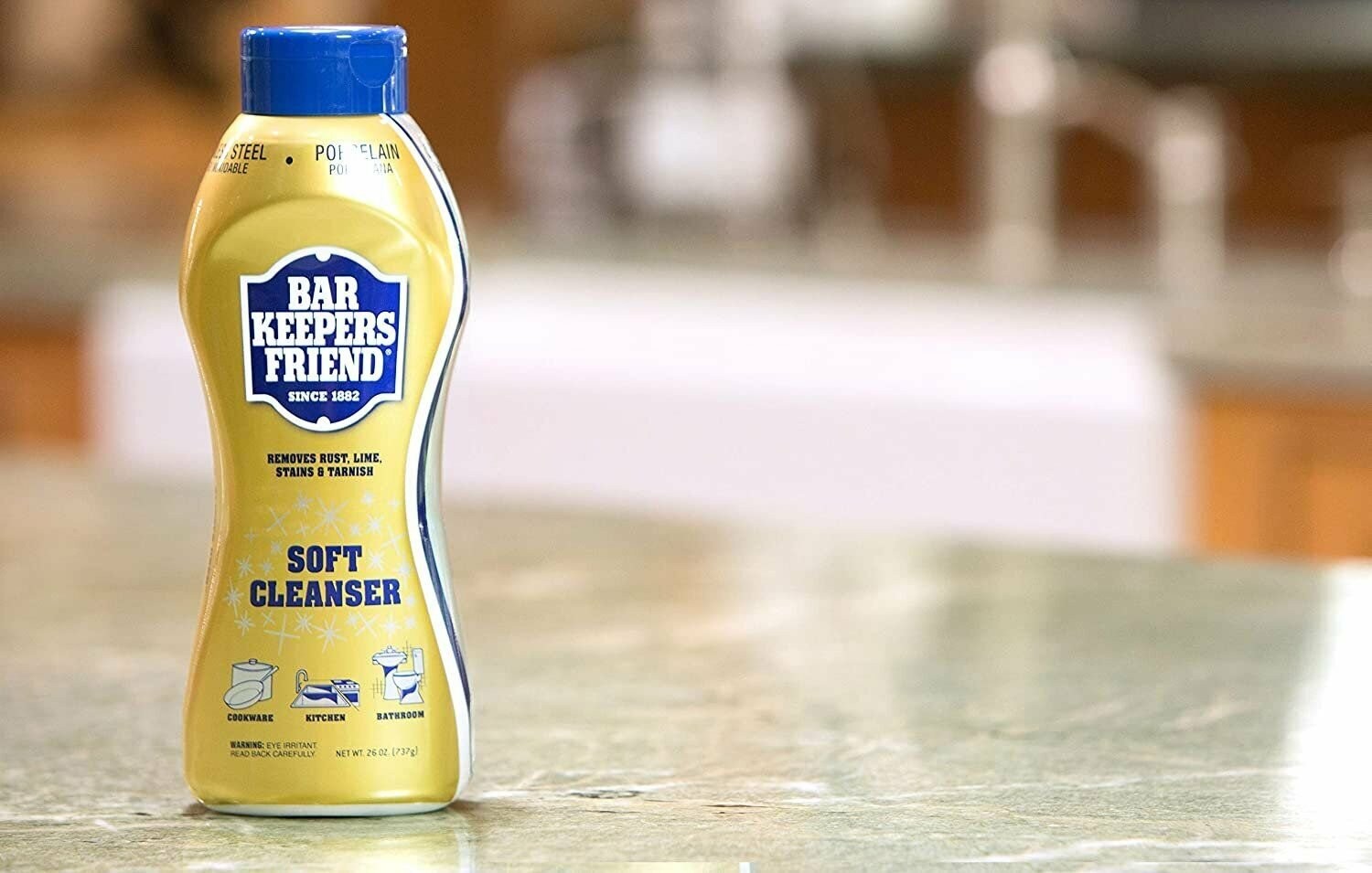 Bar Keepers Friend Soft Cleanser (26 oz – English/Spanish) – Multipurpose…